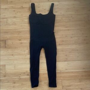 Amazon Black Jumpsuit with Fitted Bodice and Full-Length Legs